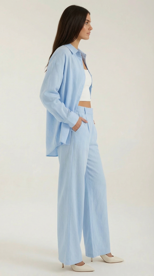 Conjunto Amber Azul Celeste
