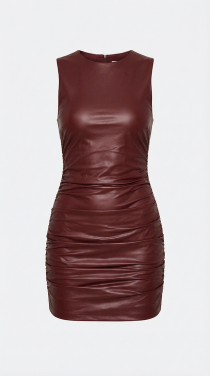 Vestido Bernice Mini Burdeos